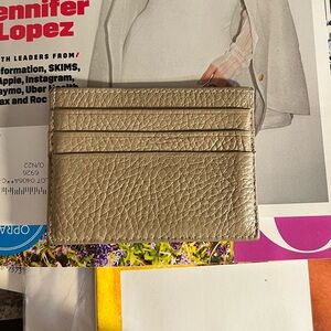 Elegant Nude Tan/Beige Card Holder